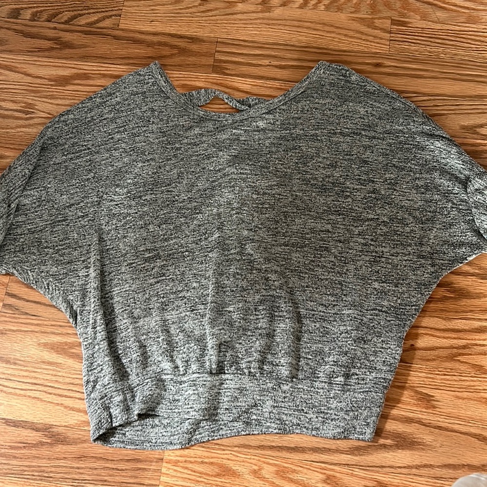 Forever 21 Gray shirt with cross back
